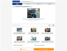 Tablet Screenshot of cold-rollformingmachine.com